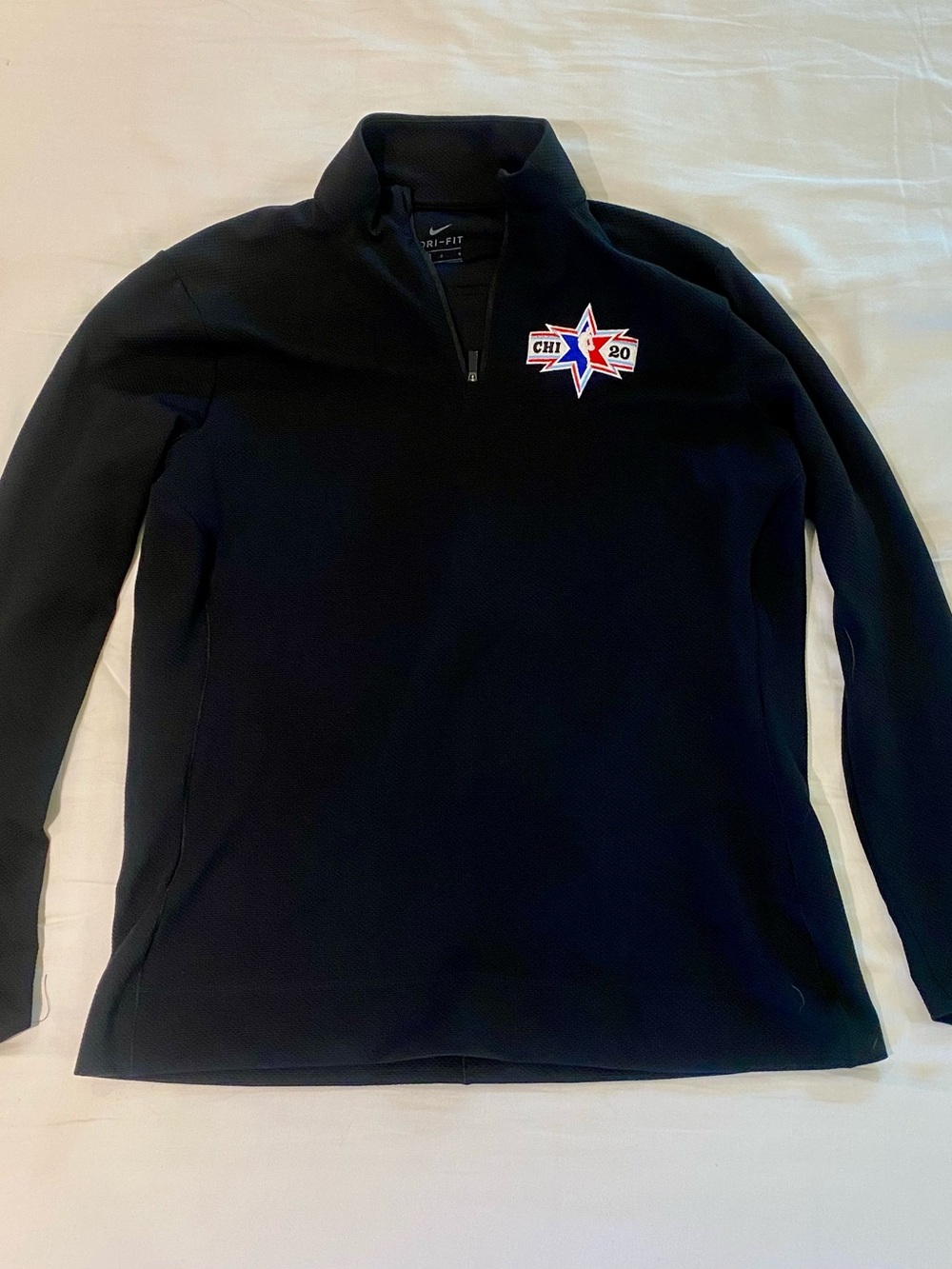 Nike Black Pullover with Red, Blue and White CHI 20 Star Patch
